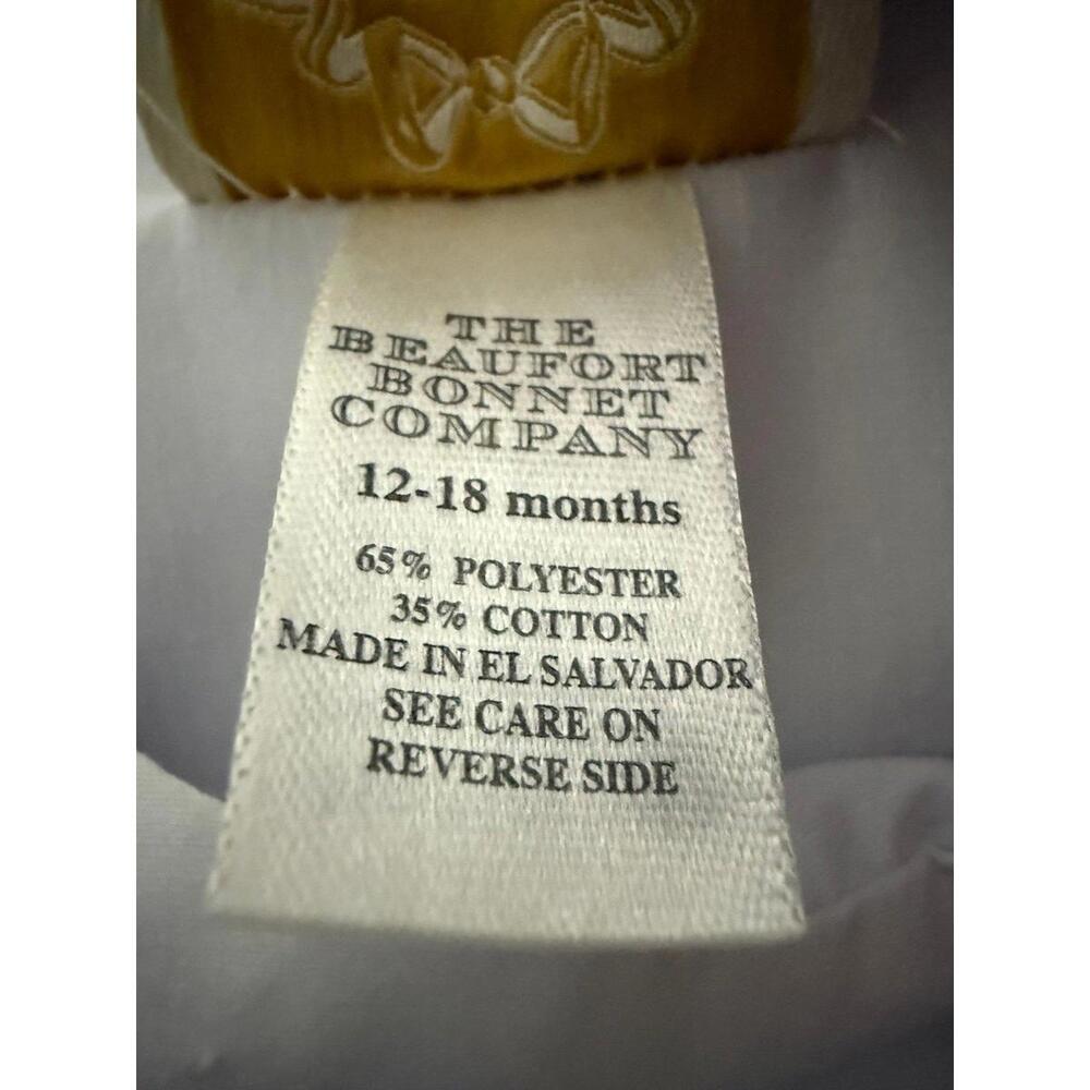 TBBC Beaufort Bonnet Co Baby Romper 12-18M Blue White Colorblock - Picture 3 of 5